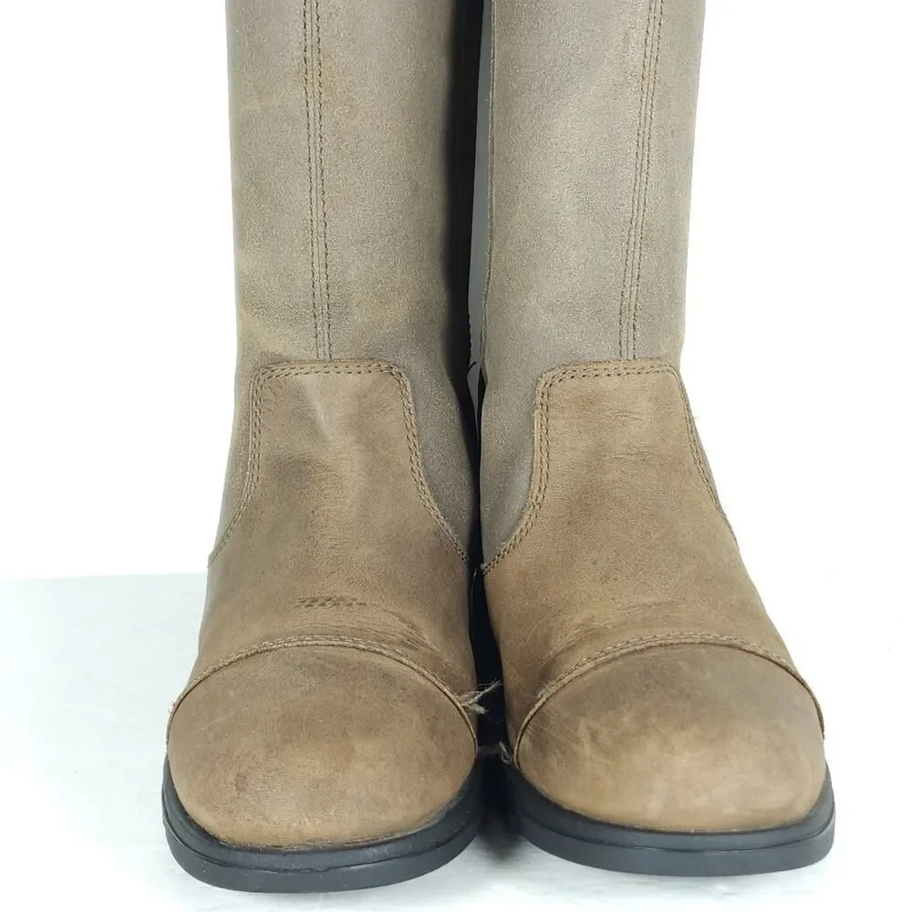 Sorel Women's Major US 7 Tobacco Full Grain Suede Leather Pull On Tall Boots